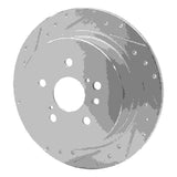 Dynamic Friction 2008-2013 Toyota Highlander Rear Left Drilled & Slotted Silver Brake Rotor by Dynamic Friction Company 631-76139L