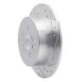 Dynamic Friction 2008-2013 Toyota Highlander Rear Right Drilled & Slotted Silver Brake Rotor by Dynamic Friction Company 631-76139R