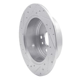 Dynamic Friction 2008-2013 Toyota Highlander Rear Right Drilled & Slotted Silver Brake Rotor by Dynamic Friction Company 631-76139R