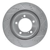 Dynamic Friction 2008-2021 Lexus LX570 Front Left Drilled & Slotted Silver Brake Rotor by Dynamic Friction Company 631-76140L