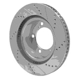 Dynamic Friction 2008-2021 Lexus LX570 Front Left Drilled & Slotted Silver Brake Rotor by Dynamic Friction Company 631-76140L