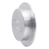 Dynamic Friction 2010-2020 Lexus RX450h Rear Right Drilled & Slotted Silver Brake Rotor by Dynamic Friction Company 631-76141R