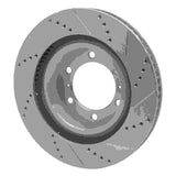 Dynamic Friction 2010-2024 Lexus GX460 Front Left Drilled & Slotted Silver Brake Rotor by Dynamic Friction Company 631-76142L