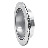 Dynamic Friction 2010-2024 Lexus GX460 Rear Right Drilled & Slotted Silver Brake Rotor by Dynamic Friction Company 631-76143R