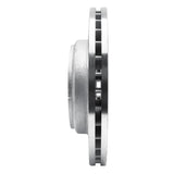 Dynamic Friction 2005-2010 Hino 185 Rear Left Drilled & Slotted Silver Brake Rotor by Dynamic Friction Company 631-76146L