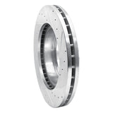 Dynamic Friction 2005-2010 Hino 185 Rear Left Drilled & Slotted Silver Brake Rotor by Dynamic Friction Company 631-76146L