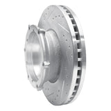 Dynamic Friction 2013-2020 Hino 5 Rear Left Drilled & Slotted Silver Brake Rotor by Dynamic Friction Company 631-76148L