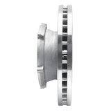 Dynamic Friction 2013-2020 Hino 5 Rear Right Drilled & Slotted Silver Brake Rotor by Dynamic Friction Company 631-76148R