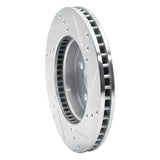 Dynamic Friction 2016-2022 Toyota Prius Prime Front Left Drilled & Slotted Silver Brake Rotor by Dynamic Friction Company 631-76151L