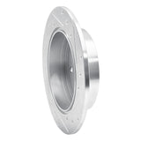 Dynamic Friction 2018-2024 Toyota Camry Rear Left Drilled & Slotted Silver Brake Rotor by Dynamic Friction Company 631-76152L