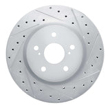 Dynamic Friction 2018-2025 Lexus UX200 Front Right Drilled & Slotted Silver Brake Rotor by Dynamic Friction Company 631-76154R