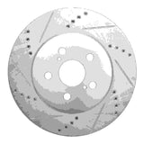Dynamic Friction 2019-2025 Toyota Corolla (US/Canada) Front Left Drilled & Slotted Silver Brake Rotor by Dynamic Friction Company 631-76155L