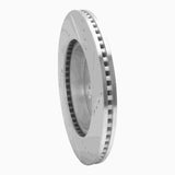 Dynamic Friction 2019-2025 Toyota Corolla (US/Canada) Front Left Drilled & Slotted Silver Brake Rotor by Dynamic Friction Company 631-76155L