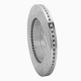 Dynamic Friction 2019-2025 Toyota Corolla (Mexico) Front Right Drilled & Slotted Silver Brake Rotor by Dynamic Friction Company 631-76155R