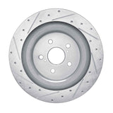 R1 Concepts 20-24 Toyota Highlander Hybrid Rear Right Drilled & Slotted Silver Brake Rotor by R1 Concepts RNC-631-76159R