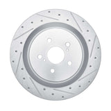 R1 Concepts 20-24 Toyota Highlander Hybrid Rear Right Drilled & Slotted Silver Brake Rotor by R1 Concepts RNC-631-76159R