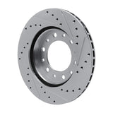 R1 Concepts 1976-1989 Toyota Land Cruiser Front Left Drilled & Slotted Silver Brake Rotor by R1 Concepts 631-76169L