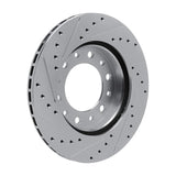 R1 Concepts 1976-1989 Toyota Land Cruiser Front Right Drilled & Slotted Silver Brake Rotor by R1 Concepts 631-76169R