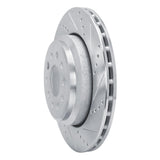Dynamic Friction 2014-2016 Maserati Ghibli Rear Right Drilled & Slotted Silver Brake Rotor by Dynamic Friction Company 631-79003R