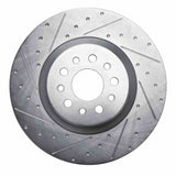 R1 Concepts 14-22 Maserati Ghibli Front Left Drilled & Slotted Silver Brake Rotor by R1 Concepts RNC-631-79005L