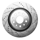 Dynamic Friction 2017-2024 Maserati Ghibli Rear Right Drilled & Slotted Silver Brake Rotor by Dynamic Friction Company 631-79010R