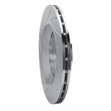 Dynamic Friction 2017-2024 Maserati Ghibli Rear Right Drilled & Slotted Silver Brake Rotor by Dynamic Friction Company 631-79010R