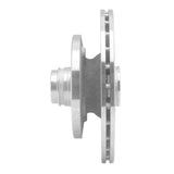 R1 Concepts 1979-1983 Mazda RX-7 Front Right Drilled & Slotted Silver Brake Rotor by R1 Concepts 631-80001R