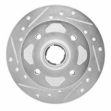 R1 Concepts 1979-1982 Mazda 626 Front Left Drilled & Slotted Silver Brake Rotor by R1 Concepts 631-80002L