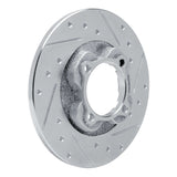 R1 Concepts 1981-1985 Mazda GLC Front Right Drilled & Slotted Silver Brake Rotor by R1 Concepts 631-80005R