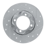R1 Concepts 1981-1985 Mazda GLC Front Right Drilled & Slotted Silver Brake Rotor by R1 Concepts 631-80005R