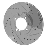 R1 Concepts 1983-1987 Mazda 626 Front Left Drilled & Slotted Silver Brake Rotor by R1 Concepts 631-80010L