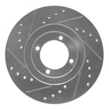 R1 Concepts 1983-1987 Mazda 626 Front Left Drilled & Slotted Silver Brake Rotor by R1 Concepts 631-80010L