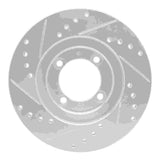 R1 Concepts 1983-1987 Mazda 626 Front Right Drilled & Slotted Silver Brake Rotor by R1 Concepts 631-80010R