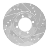 R1 Concepts 1983-1987 Mazda 626 Front Right Drilled & Slotted Silver Brake Rotor by R1 Concepts 631-80010R
