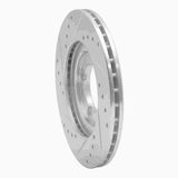 R1 Concepts 1983-1987 Mazda 626 Front Right Drilled & Slotted Silver Brake Rotor by R1 Concepts 631-80010R