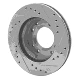R1 Concepts 1986-1988 Mazda RX-7 Front Left Drilled & Slotted Silver Brake Rotor by R1 Concepts 631-80012L