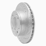 R1 Concepts 1986-1988 Mazda RX-7 Front Right Drilled & Slotted Silver Brake Rotor by R1 Concepts 631-80012R