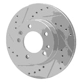 R1 Concepts 1986-1991 Mazda RX-7 Front Left Drilled & Slotted Silver Brake Rotor by R1 Concepts 631-80013L