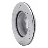 R1 Concepts 1986-1991 Mazda RX-7 Front Right Drilled & Slotted Silver Brake Rotor by R1 Concepts 631-80013R