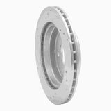 R1 Concepts 1986-1991 Mazda RX-7 Rear Right Drilled & Slotted Silver Brake Rotor by R1 Concepts 631-80015R