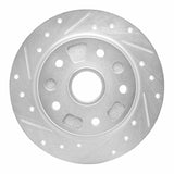R1 Concepts 1988-1992 Ford Probe Rear Left Drilled & Slotted Silver Brake Rotor by R1 Concepts 631-80017L