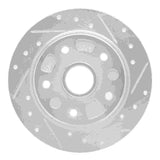 R1 Concepts 1988-1992 Ford Probe Rear Right Drilled & Slotted Silver Brake Rotor by R1 Concepts 631-80017R