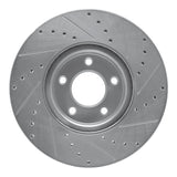 R1 Concepts 1988-1991 Mazda 929 Front Left Drilled & Slotted Silver Brake Rotor by R1 Concepts 631-80018L