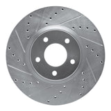 R1 Concepts 1988-1991 Mazda 929 Front Left Drilled & Slotted Silver Brake Rotor by R1 Concepts 631-80018L