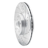 R1 Concepts 1988-1991 Mazda 929 Front Right Drilled & Slotted Silver Brake Rotor by R1 Concepts 631-80018R