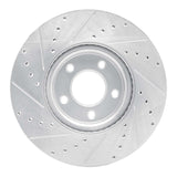 R1 Concepts 1988-1991 Mazda 929 Front Right Drilled & Slotted Silver Brake Rotor by R1 Concepts 631-80018R