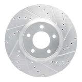 R1 Concepts 1988-1991 Mazda 929 Front Right Drilled & Slotted Silver Brake Rotor by R1 Concepts 631-80018R