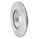 R1 Concepts 1988-1991 Mazda 929 Front Right Drilled & Slotted Silver Brake Rotor by R1 Concepts 631-80018R