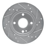 R1 Concepts 1990-1993 Mazda Miata Front Left Drilled & Slotted Silver Brake Rotor by R1 Concepts 631-80022L