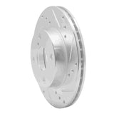 R1 Concepts 1990-1993 Mazda Miata Front Right Drilled & Slotted Silver Brake Rotor by R1 Concepts 631-80022R